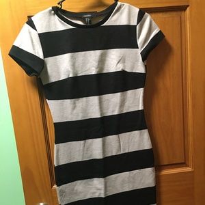 Black/Tan Bodycon Dress